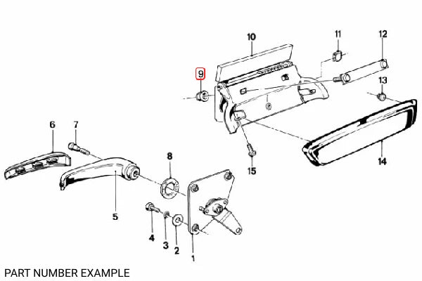 Genuine BMW Self Locking Hex Nut - 07147153450