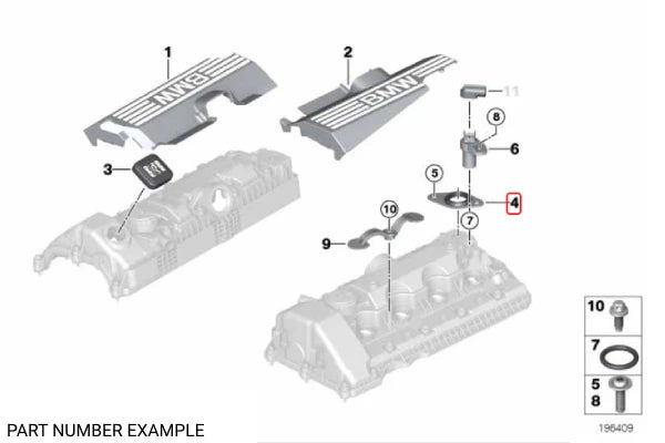 Genuine BMW Valvetronic Position Sensor Gasket - 11127518420