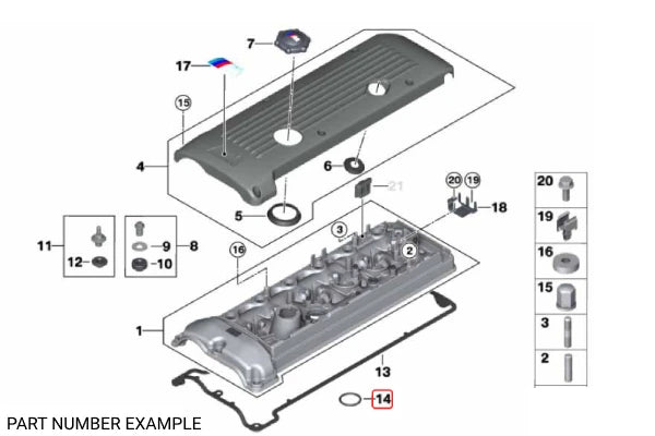 Genuine BMW Spark Plug Gasket for S54 - 11127831271