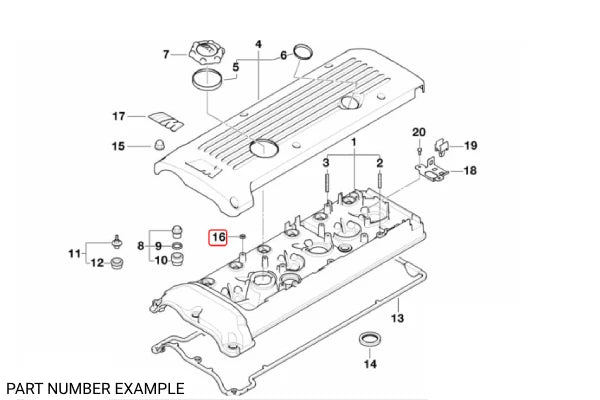 Genuine BMW Cylinder Head Shim for S54 - 11127832085