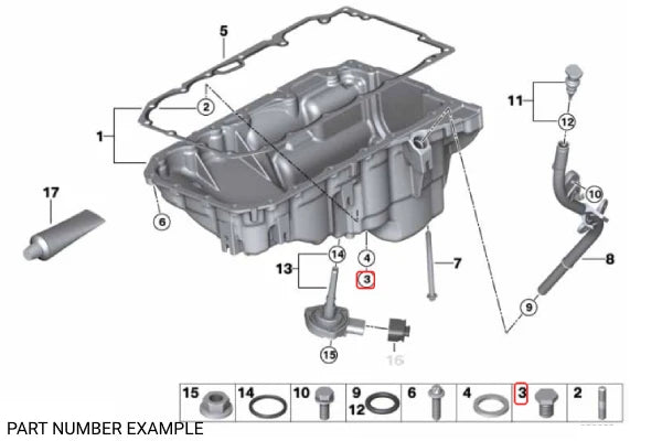 Genuine BMW Oil Drain Plug 12 x 1.5 - 11137535106