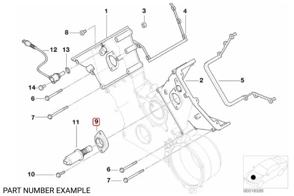 Genuine BMW Vanos Solenoid Gasket - 11141435023