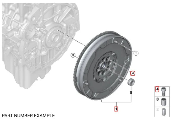 Genuine BMW Clutch Flywheel Bolt - 11227520706