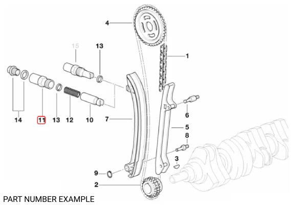 Genuine BMW Cylinder - 11311738861
