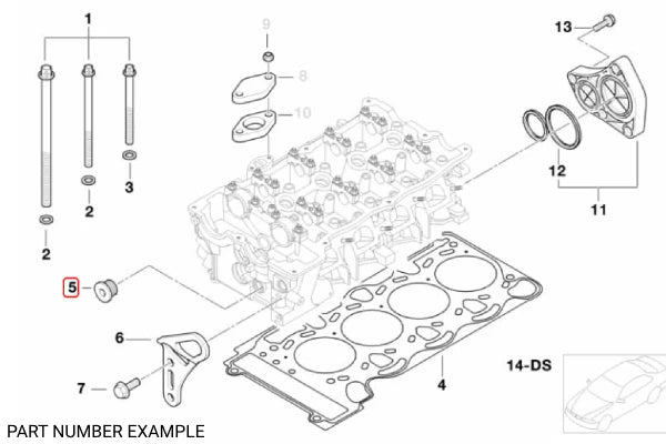 Genuine BMW Cylinder Head Screw Plug with Gasket - 11317502048