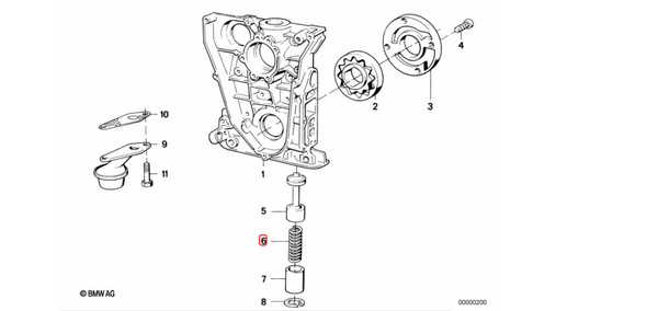 Genuine Engine Coil Spring - 11411706809