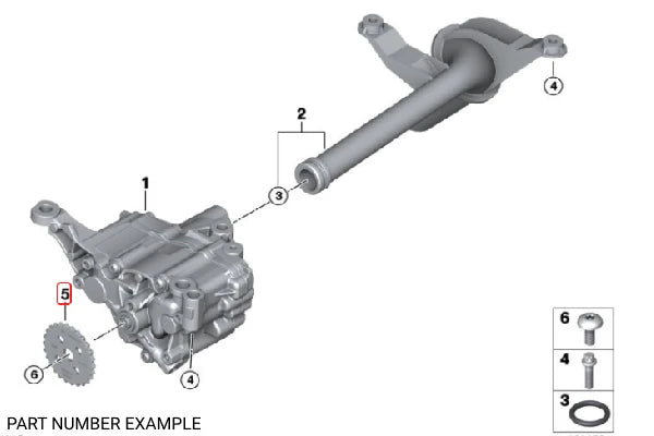 Genuine BMW Oil Pump Sprocket - 11417519870
