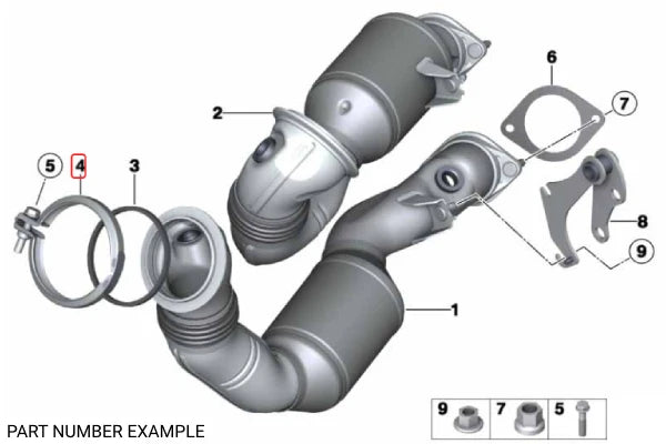 Genuine BMW Exhaust V-Band Clamp - 11658585233