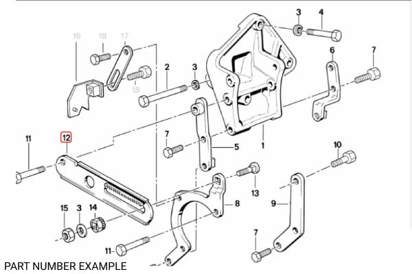Genuine BMW Belt Tension Adjuster Bar - 12311719992
