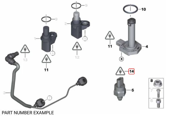 Genuine BMW Harness Socket Housing - 12521427615