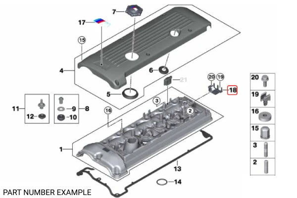 Genuine BMW Bracket for Lambda Plug - 12527830759
