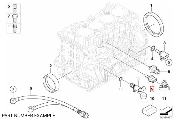 Genuine BMW Oil & Water Temperature Sensor - 13621433076
