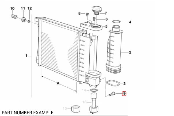 Genuine BMW Radiator Drain Plug - 17111712816