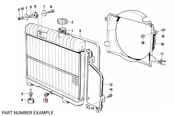 Genuine BMW Radiator Drain Plug - 17111719384