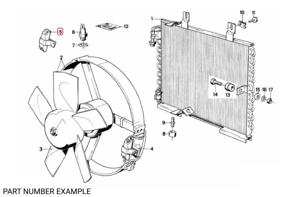 Genuine BMW Auxillary Fan Resistor - 17401373177