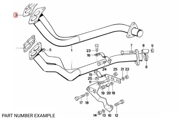 Genuine BMW Exhaust Gasket RHD ONLY - 18111728363