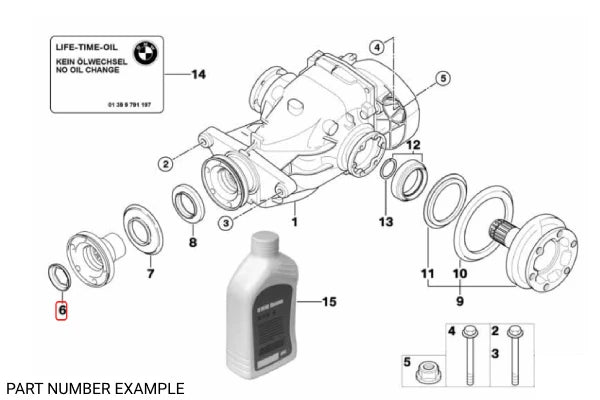 Genuine BMW Drive Flange / Gearbox Securing Plate - 23211490120