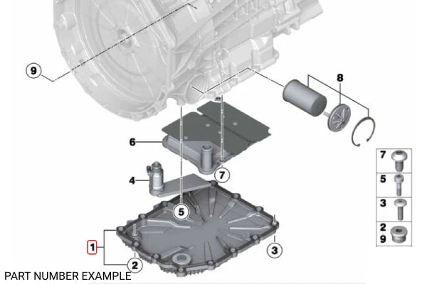 Genuine BMW DCT Gearbox Oil Pan - 28108070791