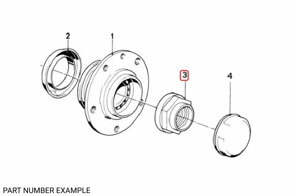 Genuine BMW Collar Nut for Front Wheel Bearing - 31211128336