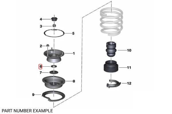 Genuine BMW Strut Mount Dust Protection Collar - 31331110196