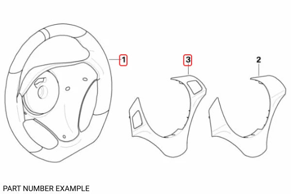 Genuine BMW Alcantara Steering Wheel Trim E82 & E9X - 32300430403