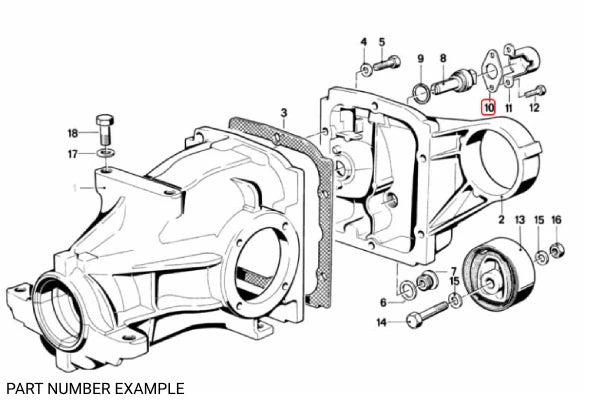 Genuine BMW Bracket for Differential Speed Sensor - 33111206076