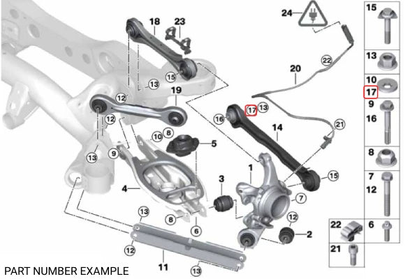 Genuine BMW Eccentric Flat Washer - 33306786186