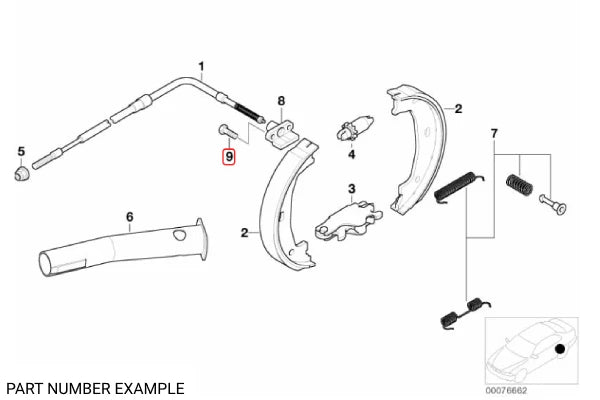 Genuine BMW Handbrake Cable Hex Bolt (M8x22) - 34306772869