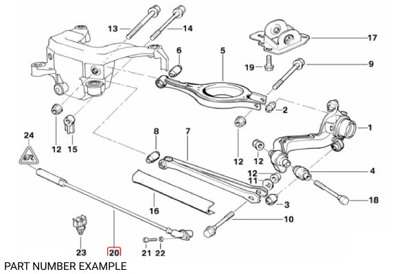 Genuine BMW ABS Wheel Speed Sensor - 34521163028
