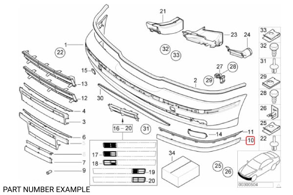 Genuine BMW Rocker Moulding Front Left - 51118159351