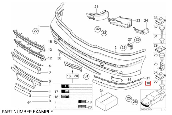 Genuine BMW Rocker Moulding Front Right - 51118159352