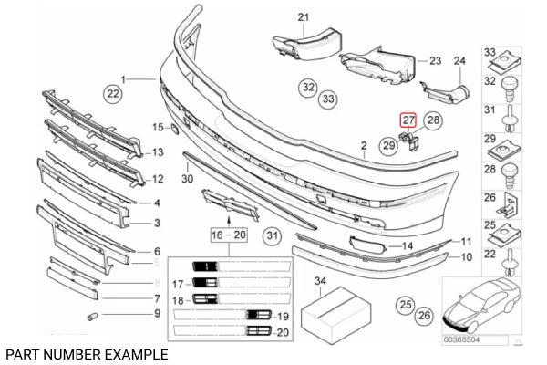 Genuine BMW Front Bumper Bracket Right - 51118159362