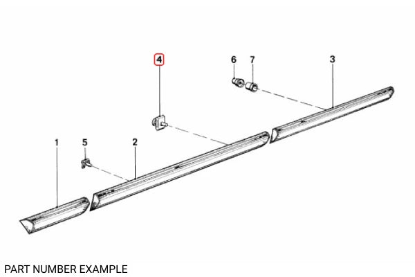 Genuine BMW Moulding Clamp - 51131848312