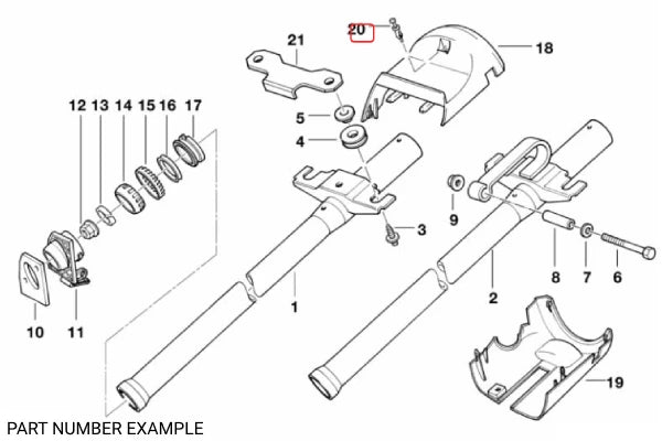 Genuine BMW Clip with Screw - 51131885399
