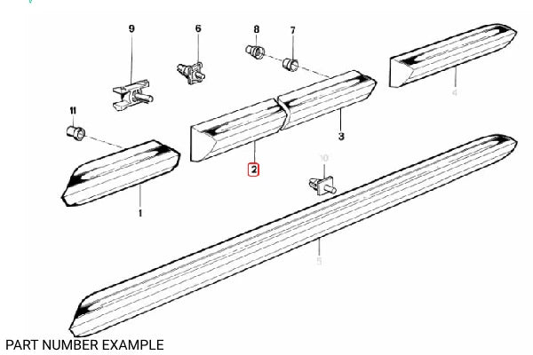 Genuine BMW Door Moulding Front Right Chrome - 51131904770