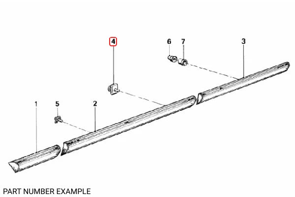 Genuine BMW Trim Clamp - 51131921399