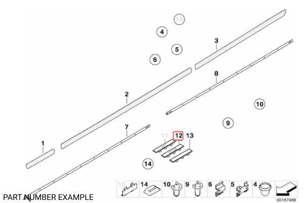 Genuine BMW Side Moulding ///M5 Emblem for E39 M5 - 51132496165