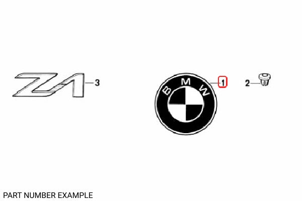 Genuine BMW 70mm Emblem - 51147721222