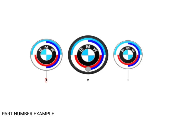 Genuine BMW 50th Anniversary Roundel 82mm - 51148087188