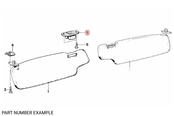 Genuine BMW Sun Visor Clip - 51161870863