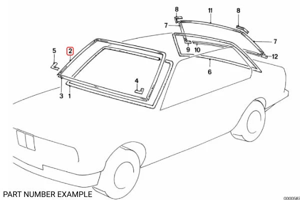 Genuine BMW Windscreen Moulding Chrome - Upper - 51311820622