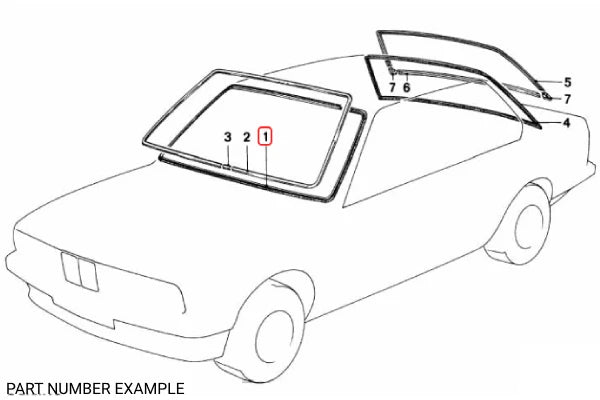 Genuine BMW Front Windscreen Seal - 51311972248