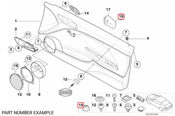 Genuine BMW Speed Nut - 51418176418