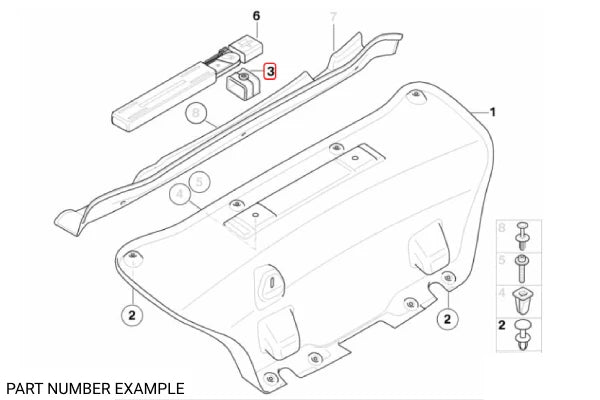 Genuine BMW Bracket for Hazard Warning Triangle - 51497167548