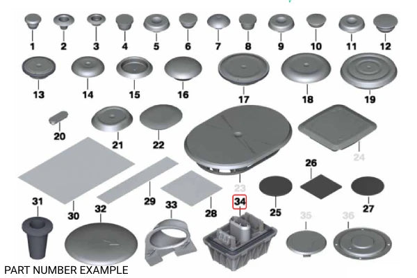 Genuine BMW Jack Pad / Block - 51717123311