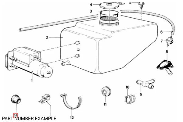 Genuine BMW Windscreen Washer Pump Grommet - 61661365657