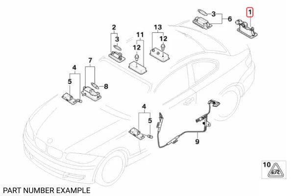Genuine BMW LED License Plate Lights - 63267193293