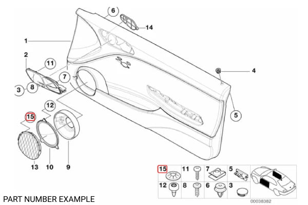 Genuine BMW Spring / Speed Nut - 64111364257