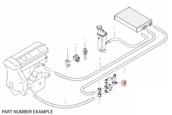 Genuine BMW Heater Control Valve - 64118369805
