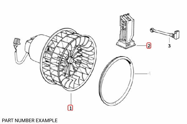 Genuine BMW Blower Fan Resistor - 64118391698
